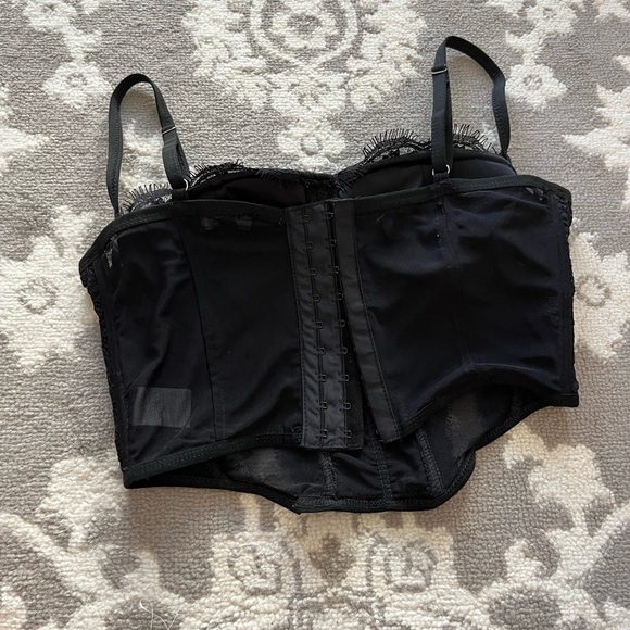 Julia by Love J Black Sheer Lace Corset - Picture 2 of 4